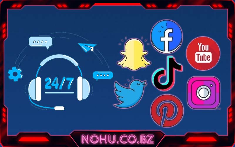 Liên hệ Nohu qua các social mạng xã hội phổ biến